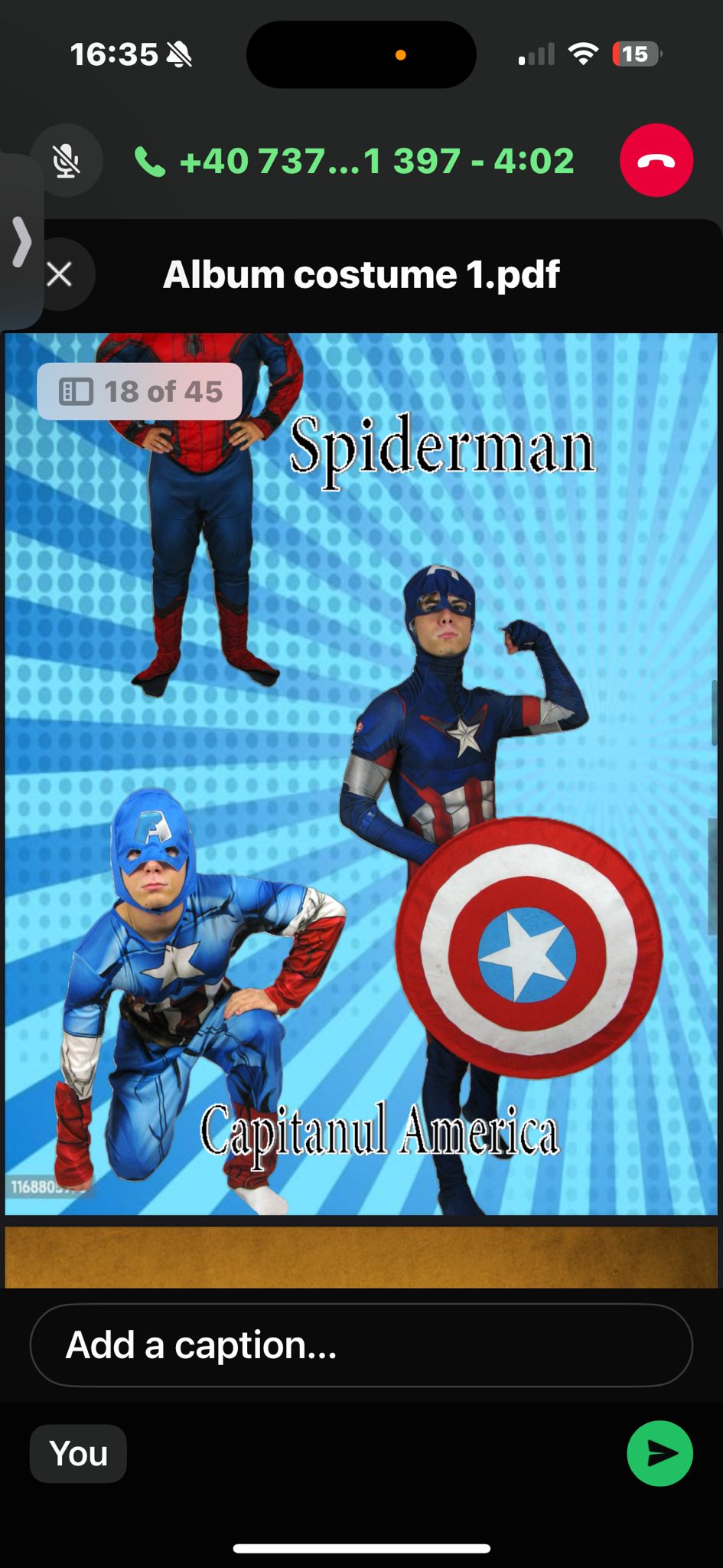 Catalog supereroi – selecție costume